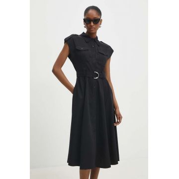 Answear Lab rochie culoarea negru, mini, evazati