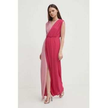 Artigli rochie culoarea roz, maxi, evazati, AA38556