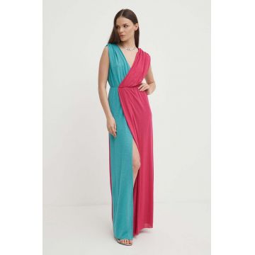 Artigli rochie multicolor, maxi, evazată, AA38556