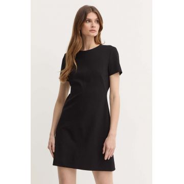 BOSS rochie culoarea negru, mini, evazati, 50490062