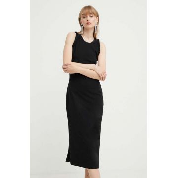 IRO rochie culoarea negru, maxi, mulata