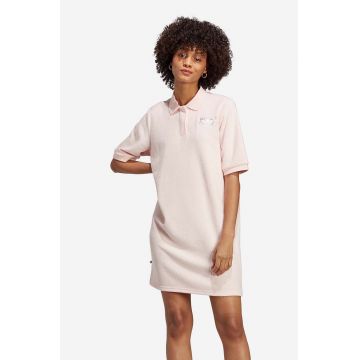 adidas rochie Polo culoarea roz, mini, drept IP3754-pink