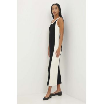 Answear Lab rochie culoarea negru, maxi, mulata