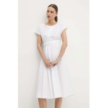 Artigli rochie culoarea alb, mini, evazati, AA38366