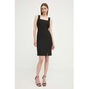 BOSS rochie culoarea negru, mini, mulata, 50518439