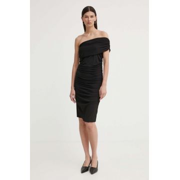 Day Birger et Mikkelsen rochie Delilah - Day Wish culoarea negru, midi, mulata, DAY65243227