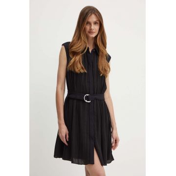 Dkny rochie culoarea negru, mini, oversize, DD4A1538