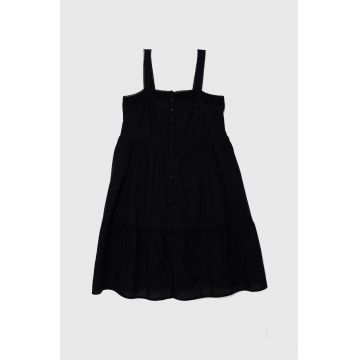 Levi's rochie din bumbac culoarea negru, maxi, evazati, A8649