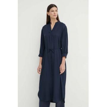 Marc O'Polo rochie culoarea albastru marin, midi, oversize