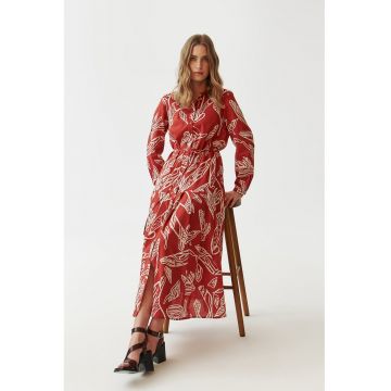 Rochie midi cu nasturi