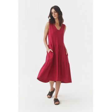 Rochie midi din amestec de modal