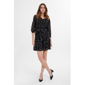 Rochie scurta cu model cu sfere