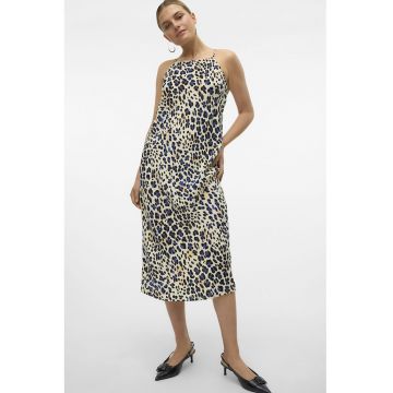 Rochie midi cu animal print