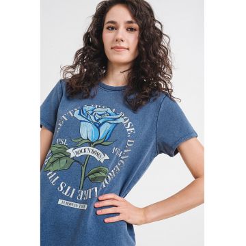 Rochie-tricou cu imprimeu grafic Lucinda