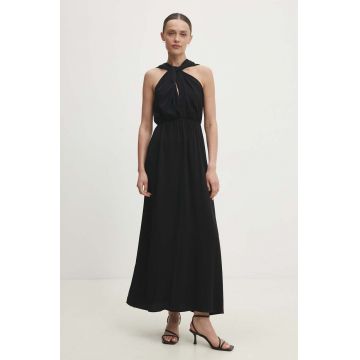 Answear Lab rochie culoarea negru, maxi, drept