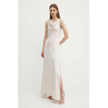 MAX&Co. rochie culoarea bej, maxi, evazati, 2416221164200