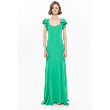 Rochie maxi cu maneci scurte