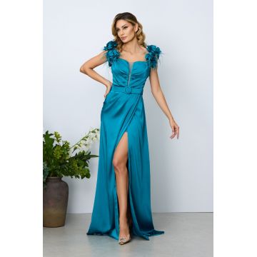 Rochie de ocazie Minelly Turcoaz