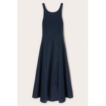 Rochie midi evazata de bumbac