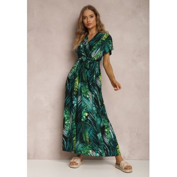 Rochie Neagră cu verde Rochie Neagră cu verde