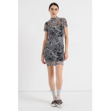 Rochie bodycon cu imprimeu