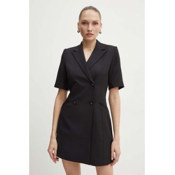 Custommade rochie Jina culoarea negru, mini, drept, 999825401