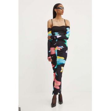 Moschino Jeans rochie maxi, mulata, 0439.8240