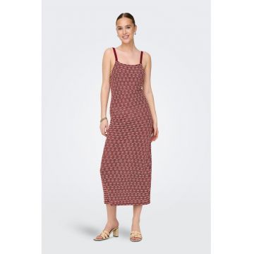 Rochie din amestec de bumbac cu croiala dreapta