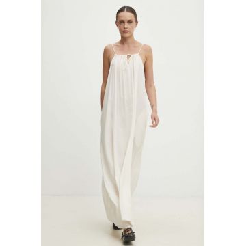 Answear Lab rochie culoarea bej, maxi, oversize