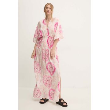 Answear Lab rochie culoarea roz, maxi, evazati