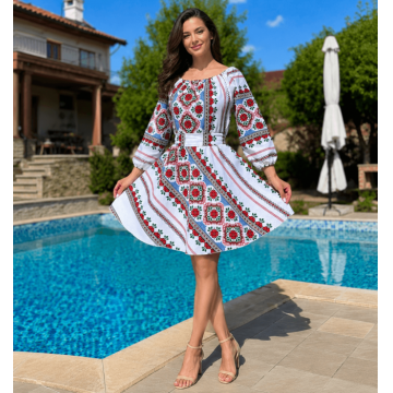 Rochie Traditionala stilizata Leonora 4