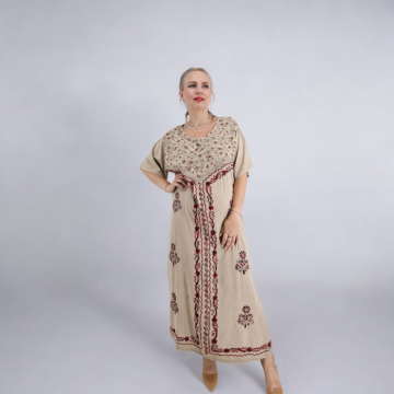 Rochie Lunga Brodata Miuta 90