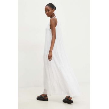 Answear Lab rochie culoarea alb, mini, evazati