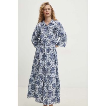 Answear Lab rochie din in maxi, evazati