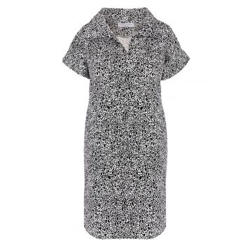 Rochie din amestec de bumbac cu model