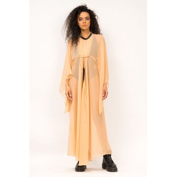 Caftan cu croi drept si inchidere in fata