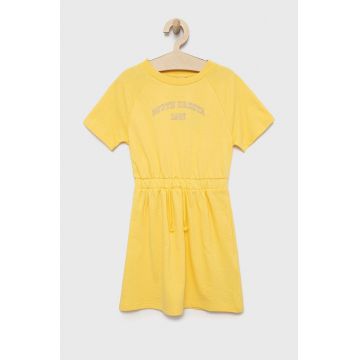 Kids Only rochie fete culoarea galben, mini, drept