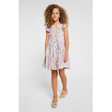 Mayoral rochie fete culoarea violet, mini, drept