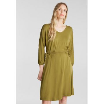 Rochie din jerseu cu snururi laterale