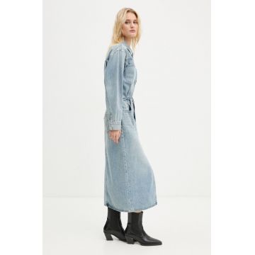 Levi's rochie din denim midi, dreaptă, 0002Q