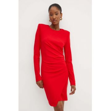 Silvian Heach rochie OLEMIA culoarea rosu, mini, mulata, GPA24041VE