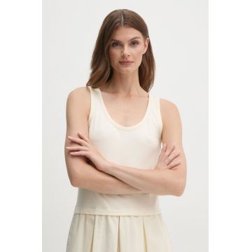 United Colors of Benetton rochie culoarea bej, maxi, evazată, 4VLDDV0AS