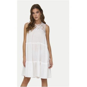 Rochie -  9419 - Bumbac - Alb