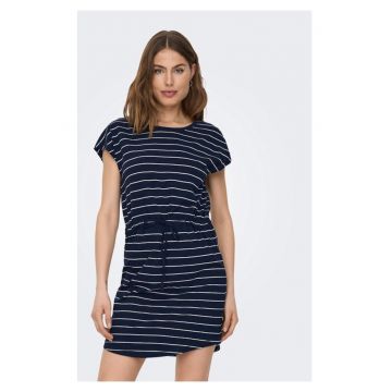 Rochie  bleumarin din bumbac