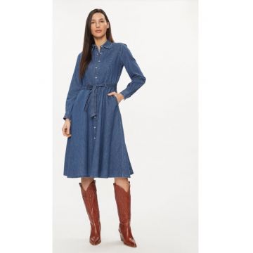 Rochie dama -  13031 - Albastru - Bumbac