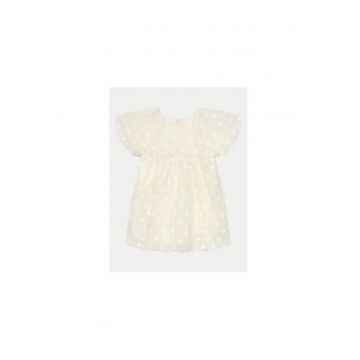 Rochie fete -  076725 - Ecru - Poliester