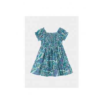 Rochie fete -  13799 - Multicolor - Bumbac