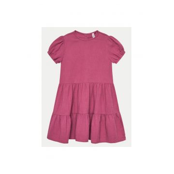 Rochie fete -  14215 - Roz - Bumbac