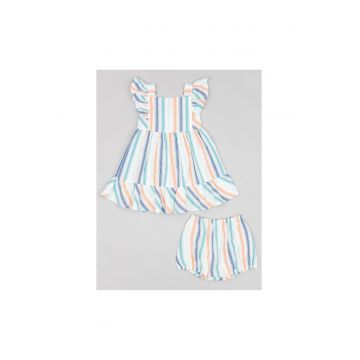 Rochie fete -  302707454 - Bumbac - Multicolor