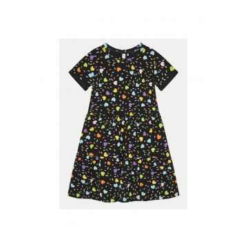 Rochie fete -  358050 - Negru - Bumbac